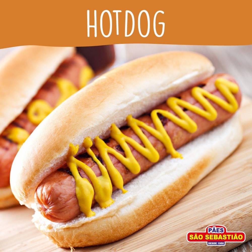 Pão Hot Dog - Pão de Leite