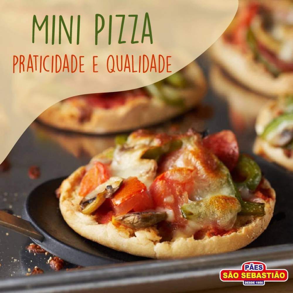 Massa de Pizza - Mini-pizza pré-assada